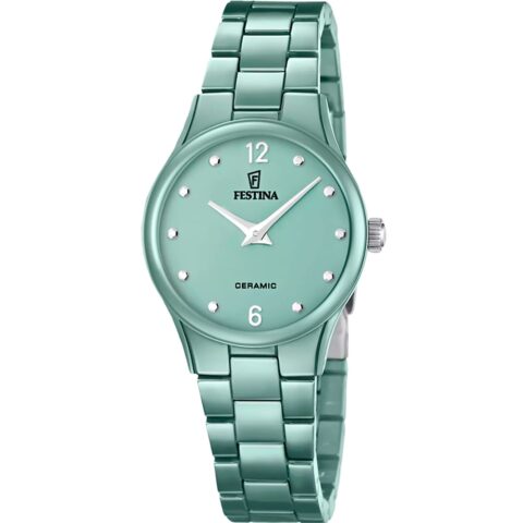 Montre Festina Femme Céramic Verte Fond Vert F20751/3