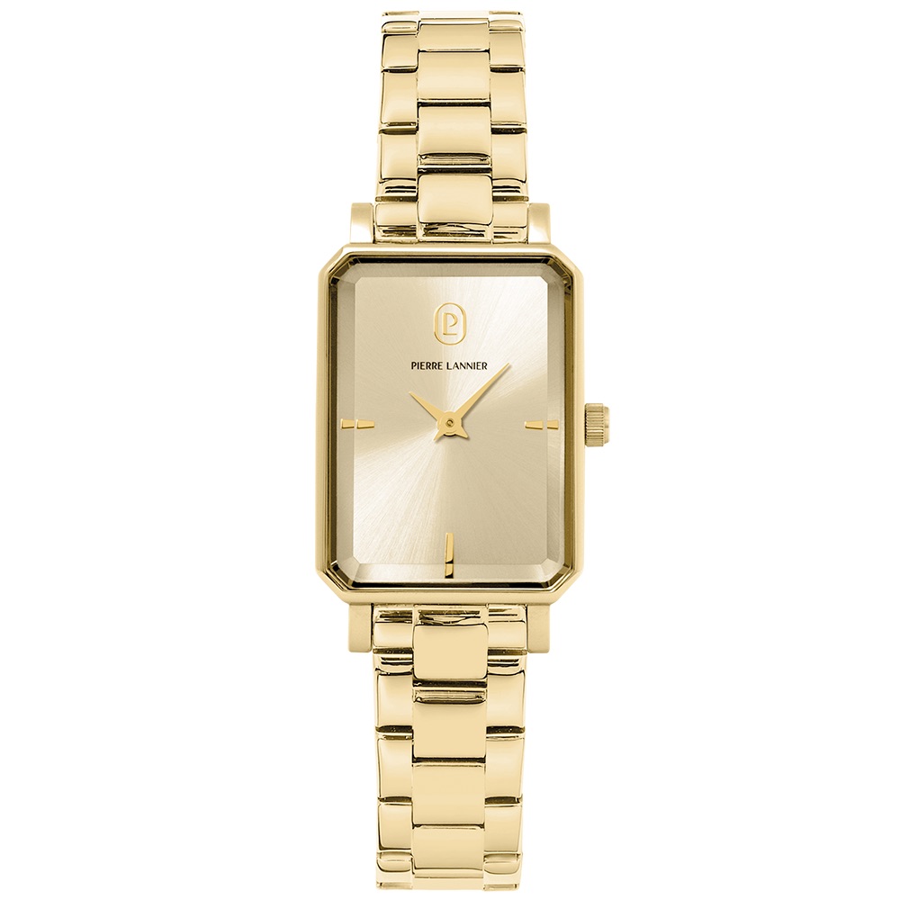 Montre Femme Pierre Lannier Ariane Doré Cadran Doré Bracelet Acier Doré 12mm 007J542