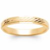 Alliance Femme Plaqué Or Jaune Centre Lapidé 3mm