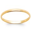 Alliance Femme Plaqué Or Jaune Demi Jonc 2mm