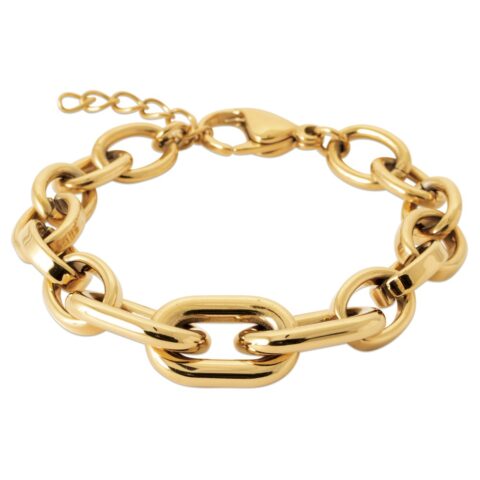 Bracelet Fashion Steel Grosses Mailles Acier Doré
