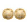 Boucles d'oreilles Fashion Steel Pendantes Acier Doré Hauteur 30mm