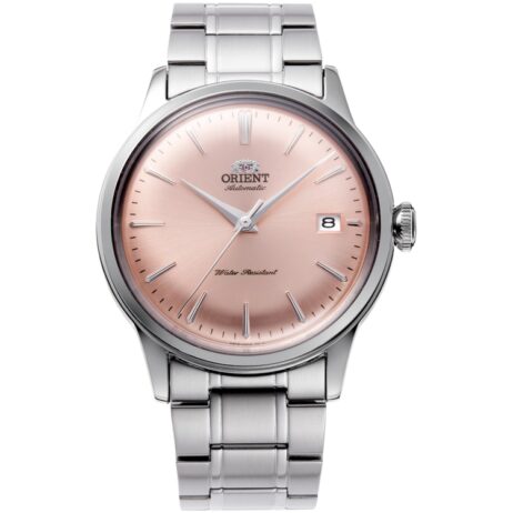 Montre Orient Automatique Bambino Acier 38mm Bracelet Acier Cadran Rosé RA-AC0M11Y
