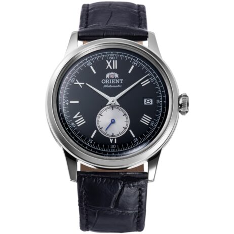 Montre Orient Automatique Bambino Acier 38mm Petite Seconde Cuir Noir Cadran Noir RA-AP0101B