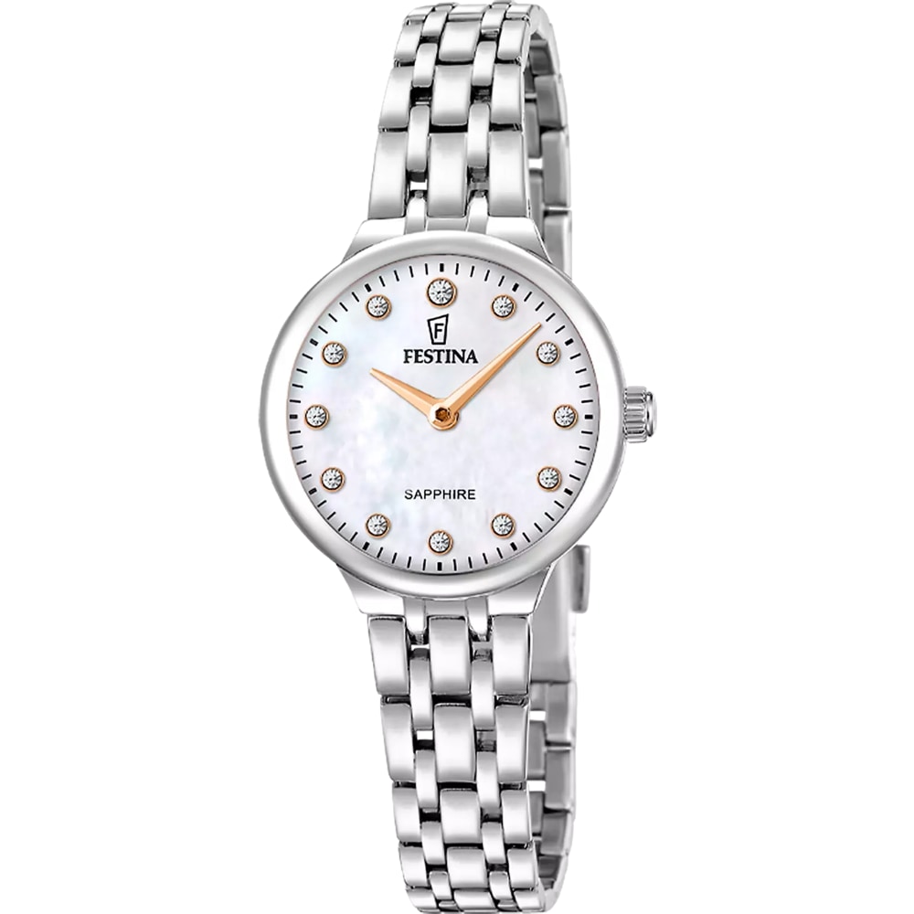 Montre Festina Femme Bracelet Acier Collection Mademoiselle Fond Nacre F20744/1