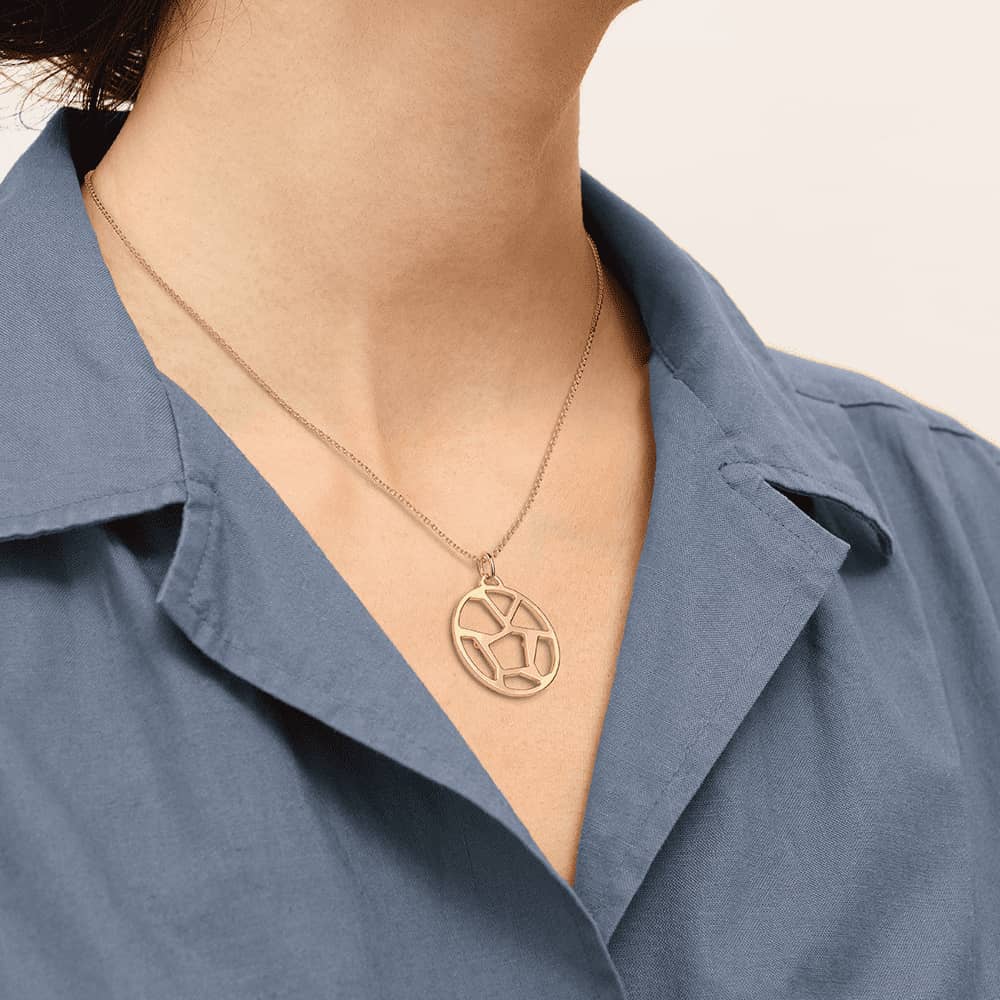 Collier Les Georgettes Girafe Finition Dorée 25mm – Image 2