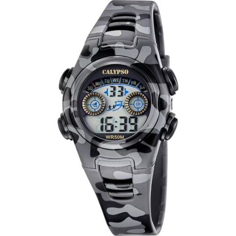 Montre Calypso Enfant Digitale Camouflage Gris K6074/4