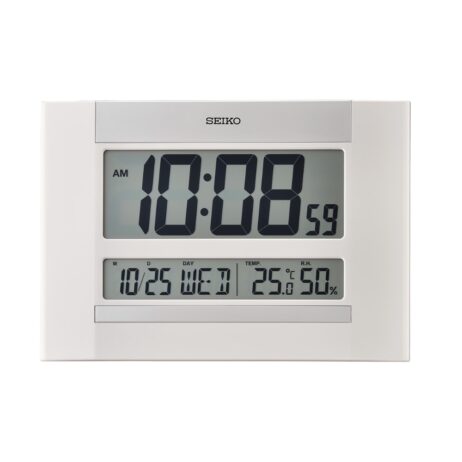 Horloge Seiko Blanche à Affichage Digital QHL088W